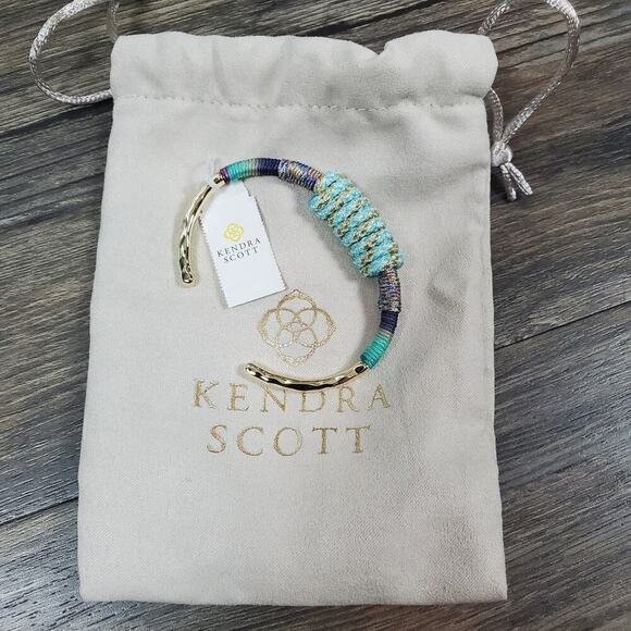 Kendra Scott Women Masie Mint Mix Paracord Cuff BRACELET Size S/M NEW WITH TAG - Picture 2 of 7